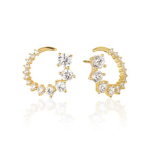  Sif Jakobs Jewellery - Ohrringe Belluno Circolo - 18K Gold Plattiert Mit Weissen Zirkonia - Beautiful Joy