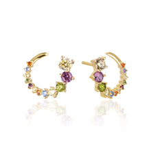  Sif Jakobs Jewellery - Ohrringe Belluno Circolo - 18K vergoldet mit merhfarbig Zirkonia-Steinen - Beautiful Joy
