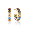 Sif Jakobs Jewellery - Ohrringe Belluno Creolo - 18K vergoldet mit merhfarbig Zirkonia-Steinen - Beautiful Joy