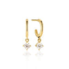 Sif Jakobs Jewellery - Ohrringe Belluno Creolo Piccolo - 18K Gold Plattiert Mit Weissen Zirkonia - Beautiful Joy