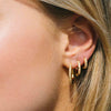 Sif Jakobs Jewellery - Ohrringe Ellera - 18K Gold Plattiert Mit Weissen Zirkonia - Beautiful Joy