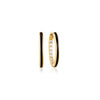 Sif Jakobs Jewellery - Ohrringe Ellera Enamel Grande - 18k vergoldet, mit weissen Zirkonia - Gold - Beautiful Joy