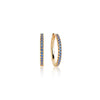 Sif Jakobs Jewellery - Ohrringe Ellera Grande - 18K Gold Plattiert Mit Blauen Zirkonia - Beautiful Joy