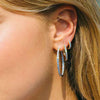 Sif Jakobs Jewellery - Ohrringe Ellera Grande - 18K Gold Plattiert Mit Blauen Zirkonia - Beautiful Joy