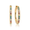 Sif Jakobs Jewellery - Ohrringe Ellera Grande - 18K Gold Plattiert Mit Bunten Zirkonia - Beautiful Joy