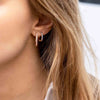 Sif Jakobs Jewellery - Ohrringe Ellera Grande - 18K Gold Plattiert Mit Pinken Zirkonia - Beautiful Joy