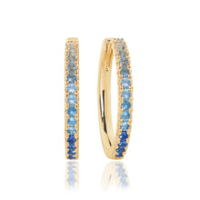  Sif Jakobs Jewellery - Ohrringe Ellera Grande - 18K vergoldet mit Farbverlauf aus blauen und weissen Zirkonia - Beautiful Joy