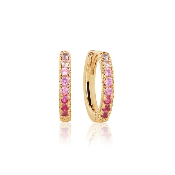 Sif Jakobs Jewellery - Ohrringe Ellera Medio - 18k vergoldet, mit pinkem Farbverlauf - Beautiful Joy