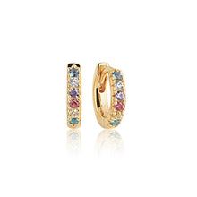  Sif Jakobs Jewellery - Ohrringe Ellera Piccolo - 18K Gold Plattiert Mit Bunten Zirkonia - Beautiful Joy