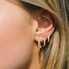 Sif Jakobs Jewellery - Ohrringe Ellera Piccolo - 18K Gold Plattiert Mit Weissen Zirkonia - Beautiful Joy
