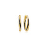 Sif Jakobs Jewellery - Ohrringe Ferrara Nero Medio - vergoldet,mit weissen Zirkonia und schwarzer Emaille -  Beautiful Joy