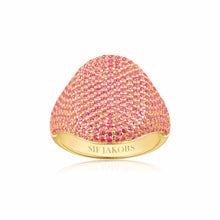  Sif Jakobs Jewellery - Ring Capizzi vergoldet mit pinken Zirkonia - 50 - 16.00 mm - Beautiful Joy