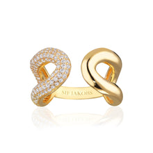 Sif Jakobs Jewellery - Ring Capri Due - 18K Gold Plattiert Mit Weissen Zirkonia - 50 – 16.00 mm - Beautiful Joy