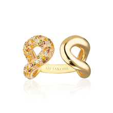  Sif Jakobs Jewellery - Ring Capri Due - 18K vergoldet mit bunten Zirkonia-Steinen - 50 – 16.00 mm - Beautiful Joy