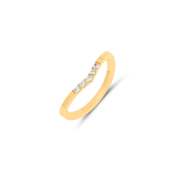 Melano Jewelry - Ring Charly cz - Gold - Beautiful Joy