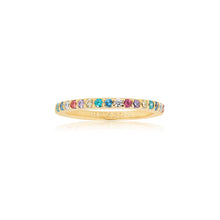  Sif Jakobs Jewellery - Ring Corte Uno - 18K Gold Plattiert Mit Bunten Zirkonia - 50 – 16.00 mm - Beautiful Joy