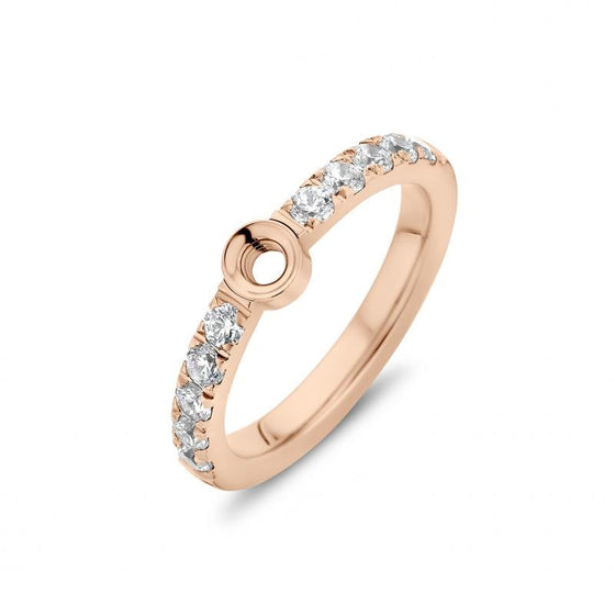 Melano Jewelry - Ring Crystal cz - Rosegold - Beautiful Joy
