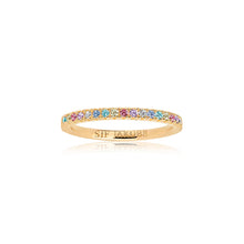  Sif Jakobs Jewellery - Ring Ellera - 18K Gold Plattiert Mit Bunten Zirkonia - 50 – 16.00 mm - Beautiful Joy