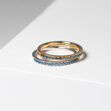 Sif Jakobs Jewellery - Ring Ellera - 18K vergoldet mit Farbverlauf aus blauen und weissen Zirkonia - 50 - 16.00 mm - Beautiful Joy