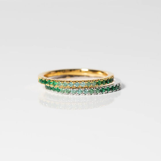Sif Jakobs Jewellery - Ring Ellera - 18k vergoldet, mit grünem Farbverlauf - 50 - 16.00 mm - Beautiful Joy