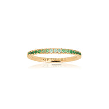  Sif Jakobs Jewellery - Ring Ellera - 18k vergoldet, mit grünem Farbverlauf - 50 - 16.00 mm - Beautiful Joy