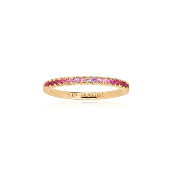 Sif Jakobs Jewellery - Ring Ellera - 18k vergoldet, mit pinkem Farbverlauf - 50 - 16.00 mm - Beautiful Joy