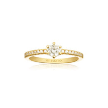  Sif Jakobs Jewellery - Ring Ellera Uno Grande - 18k vergoldet, mit weissen Zirkonia - Gold - Beautiful Joy