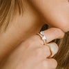Sif Jakobs Jewellery - Ring Ellera Uno Grande - 18k vergoldet, mit weissen Zirkonia - Gold - Beautiful Joy