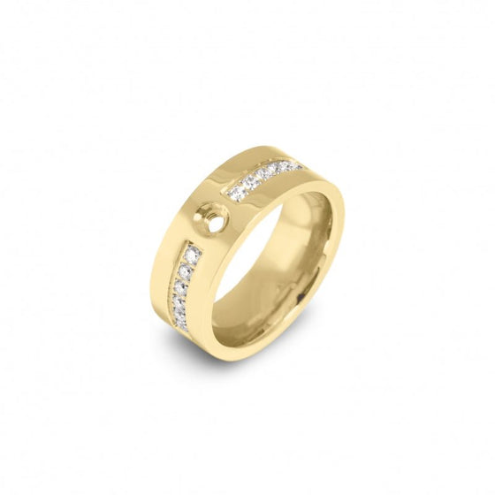 Melano Jewelry - Ring Flat cz - Gold - Beautiful Joy