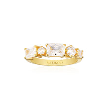  Sif Jakobs Jewellery - Ring Ivrea vergoldet mit weissen Zirkonia - 50 - 16.00 mm - Beautiful Joy