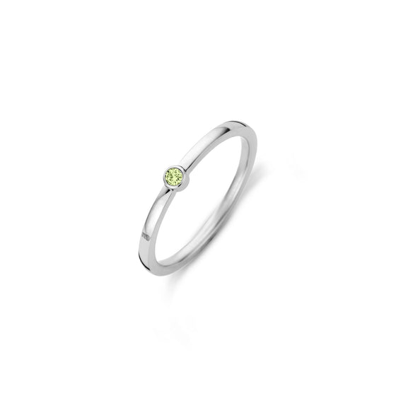Melano Jewelry - Ring Mini CZ Crysolite - Silber - Beautiful Joy