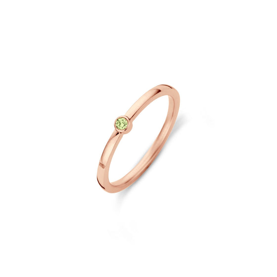 Melano Jewelry - Ring Mini CZ Crysolite - Rosegold - Beautiful Joy