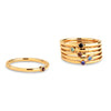 Melano Jewelry - Ring Mini CZ Jeans Blue - Gold - Beautiful Joy