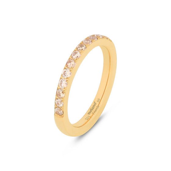 Melano Jewelry - Ring Saddy Champagne - Gold - Beautiful Joy