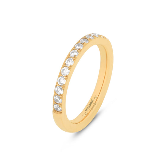 Melano Jewelry - Ring Saddy Crystal - Gold - Beautiful Joy
