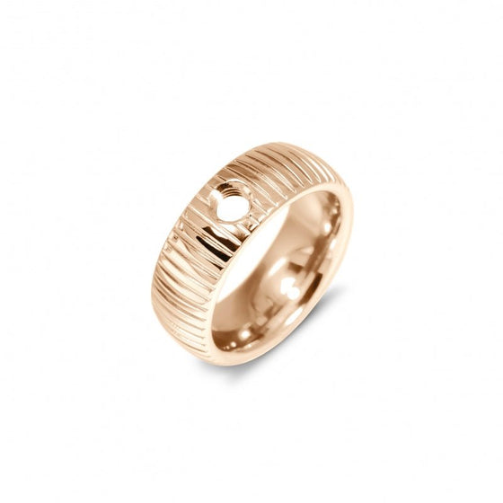 Melano Jewelry - Ring Striped - Rosegold - Beautiful Joy