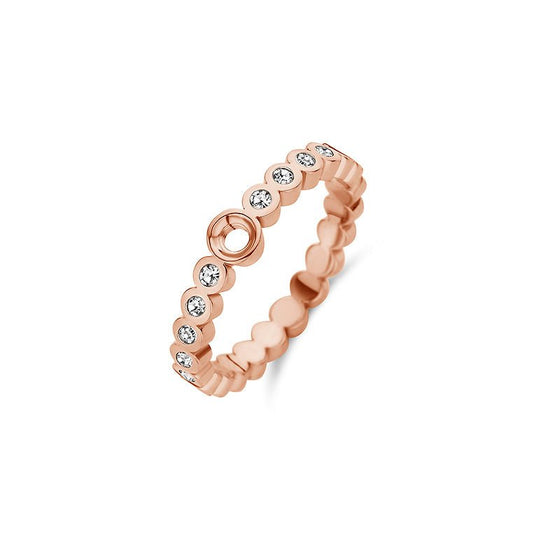 Melano Jewelry - Ring Wave cz - Rosegold - Beautiful Joy