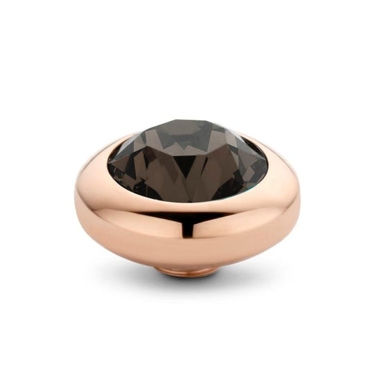 Melano Jewelry - Wechselstein Basic CZ Vivid 7mm - Smoked Topaz - Beautiful Joy
