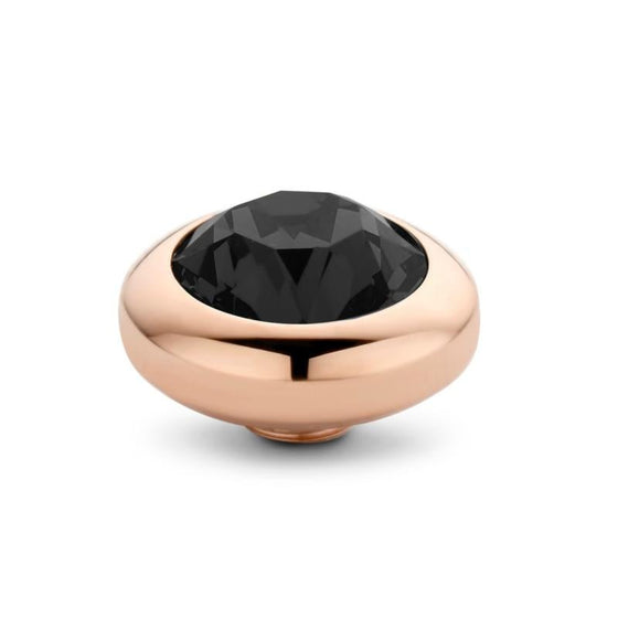 Melano Jewelry - Wechselstein Basic CZ Vivid 7mm - Transparent Black - Beautiful Joy