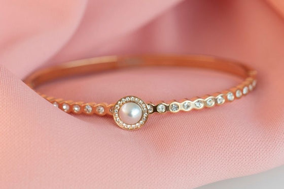 Melano Jewelry - Wechselstein Crystal Pearl - Bronze - Beautiful Joy
