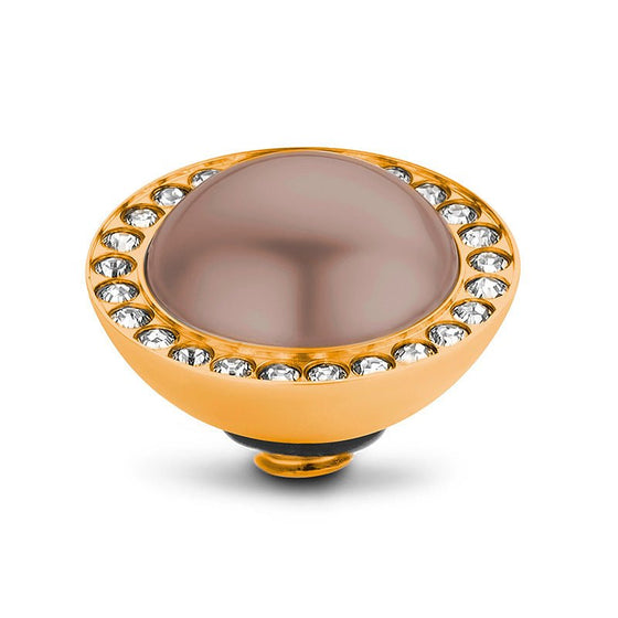 Melano Jewelry - Wechselstein Crystal Pearl - Bronze - Beautiful Joy