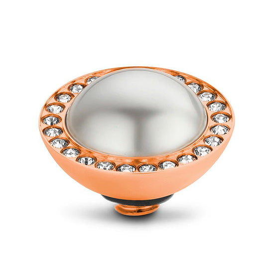 Melano Jewelry - Wechselstein Crystal Pearl - White - Beautiful Joy