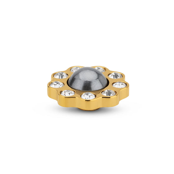 Melano Jewelry - Wechselstein Floral Pearl - Gold - Beautiful Joy