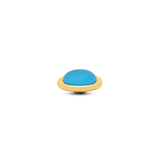 Melano Jewelry - Wechselstein Frosted Round - Sky Blue - Beautiful Joy