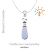 Melano Jewelry - Wechselstein Glass Drop - Crystal - Beautiful Joy