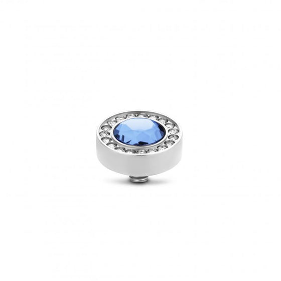 Melano Jewelry - Wechselstein Halo cz - Light Sapphire - Beautiful Joy