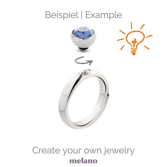 Melano Jewelry - Wechselstein Multi Baguette - Crystal - Beautiful Joy