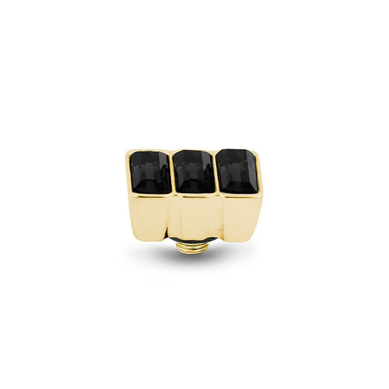Melano Jewelry - Wechselstein Multi Baguette - Jet black - Beautiful Joy