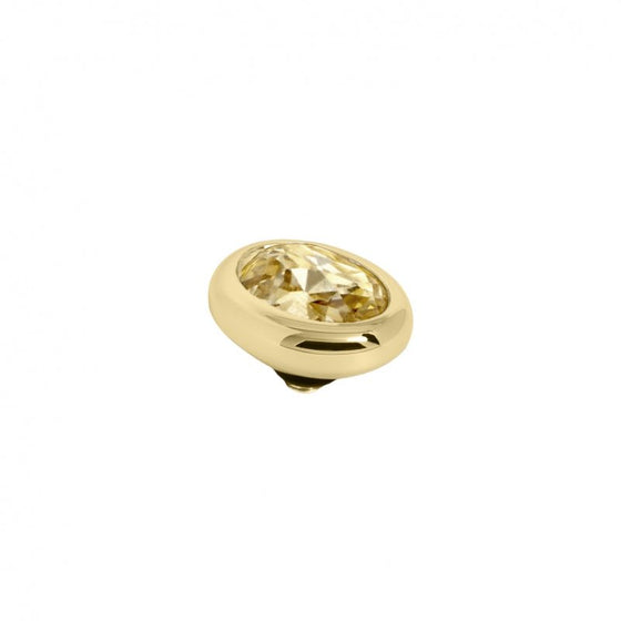 Melano Jewelry - Wechselstein Oval - Golden shadow - Beautiful Joy