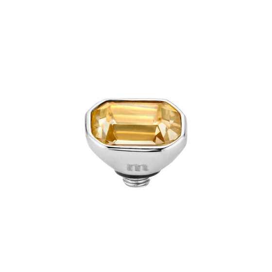 Melano Jewelry - Wechselstein Pillow cz 6 mm - Golden shadow - Beautiful Joy